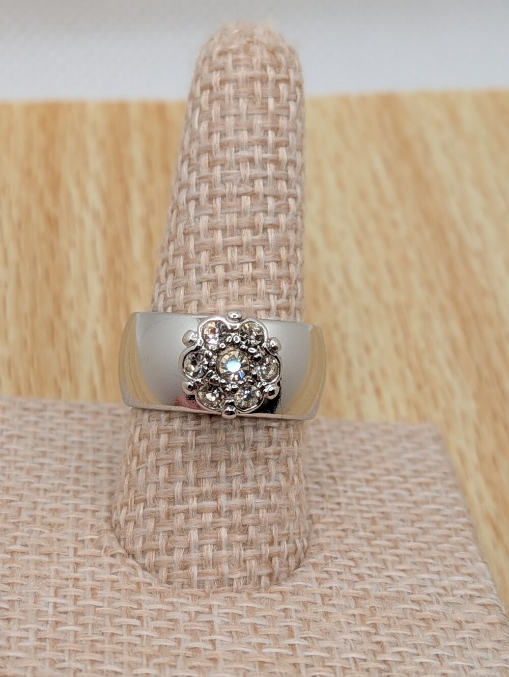 18k Gold Plated Floral Cluster Ring